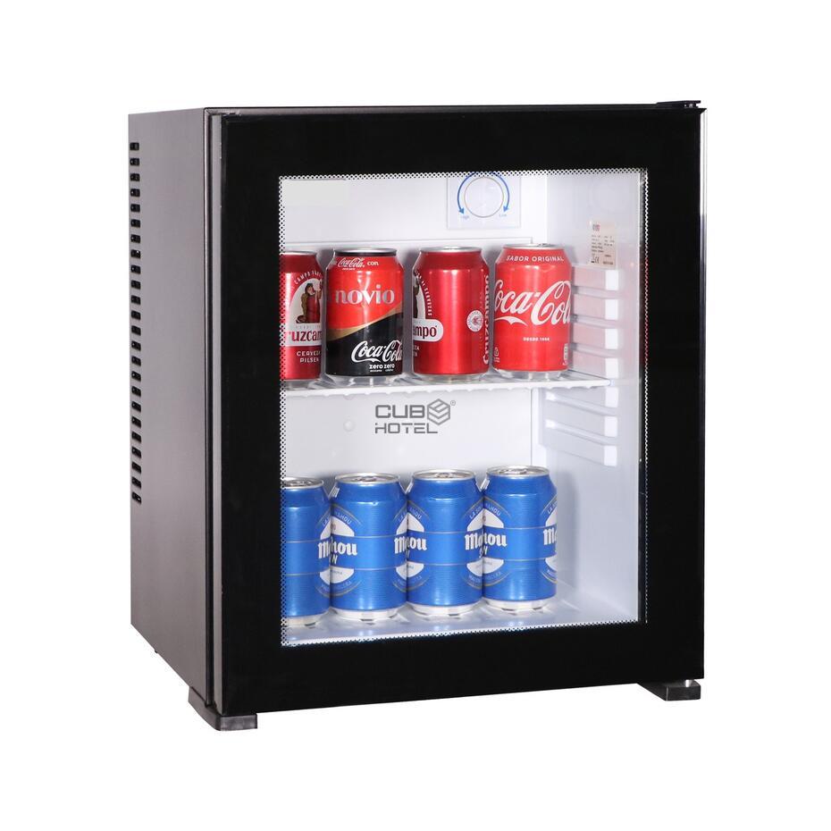 Minibar Winter 30 Negro Puerta Vidrio WINTER